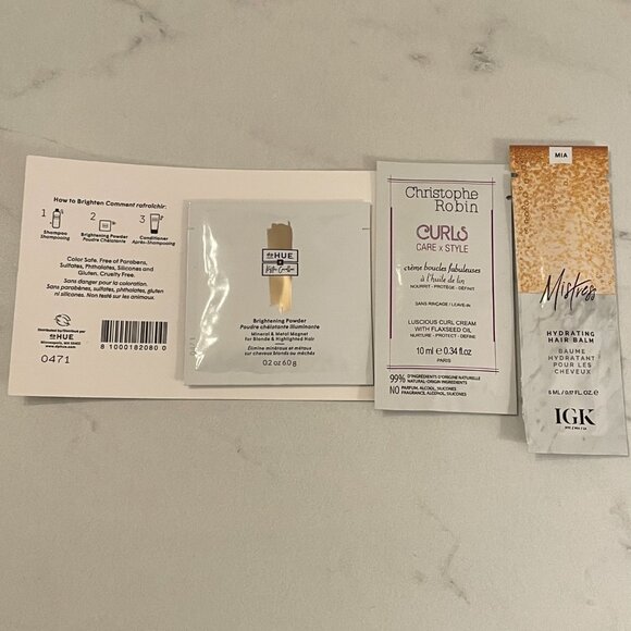 Lot of 12 New Hair Care Samples and L'Occitane Make Up Travel Bag - Picture 7 of 7